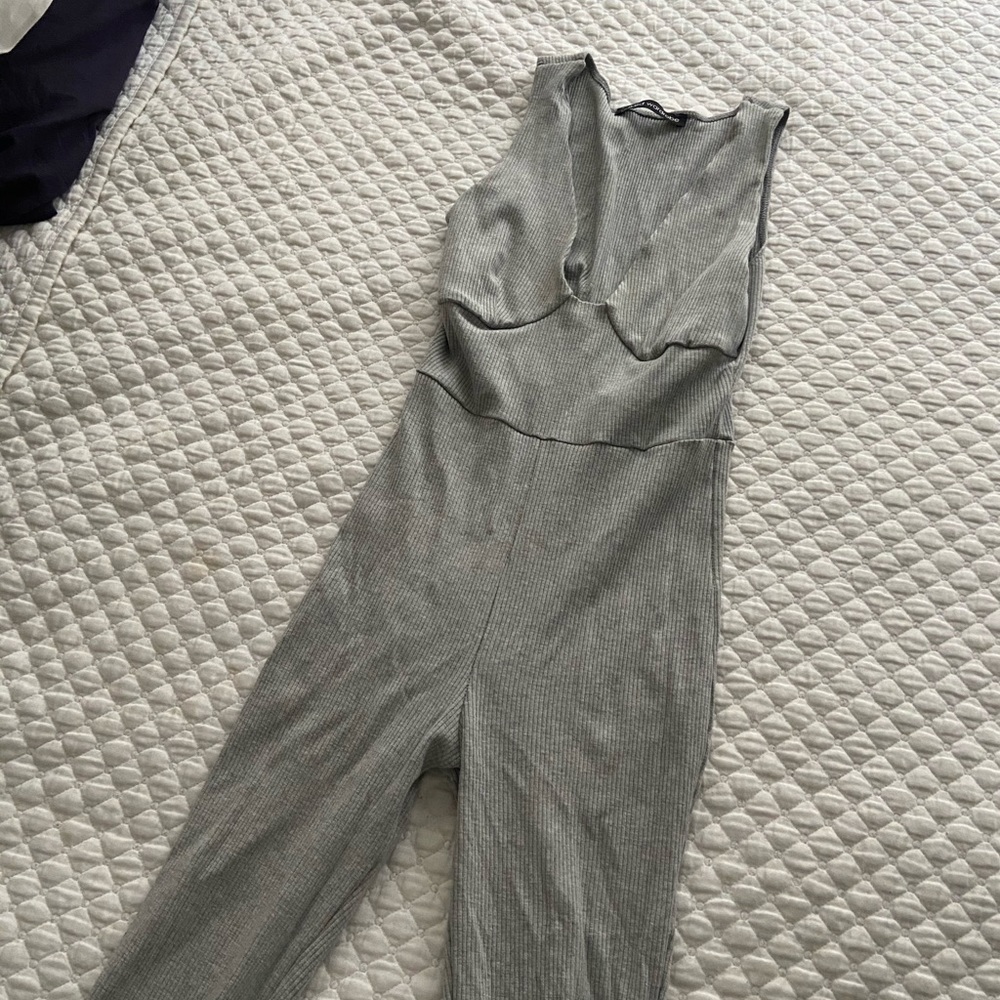 NAKED WARDROBE GREY JUMPSUIT